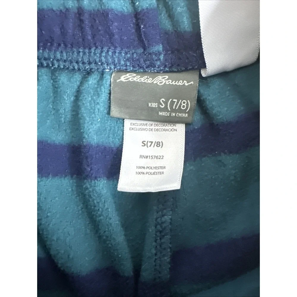 Eddie Bauer Boys Pajama Pants Small (7/8) Multicolored Soft Fleece
